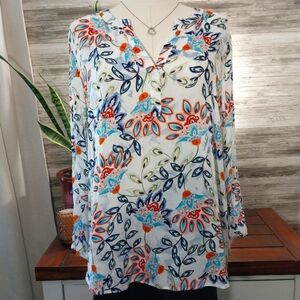 Daniel Rainn Multicolor Floral Blouse